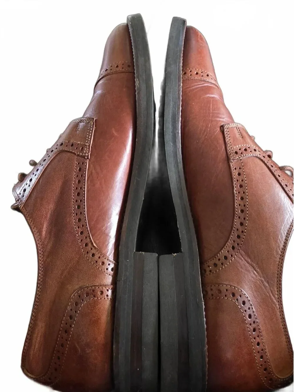 Cole Haan Grand OS Oxford Shoes 4676 brown leather Size 9.5 Preppy Business Work